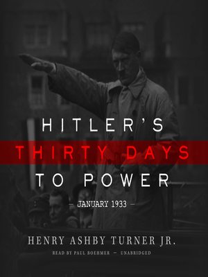 cover image of Hitler's Thirty Days to Power